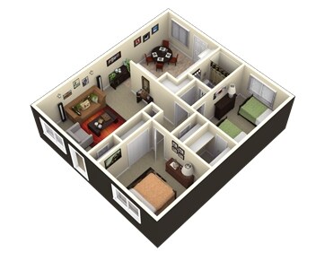 Unit P-81 P-77 floor plan